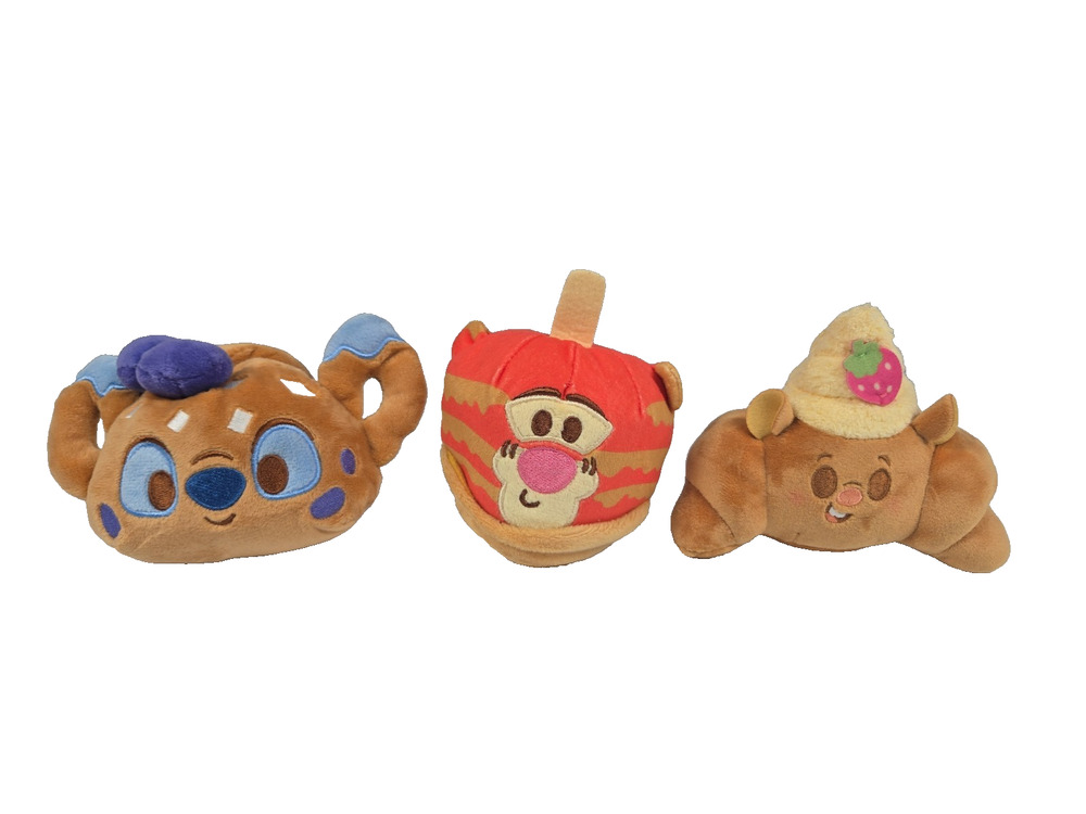 Disney Munchlings Mini Stuffed Plush Mixed Lot Emile Stitch Tigger 5 Inch